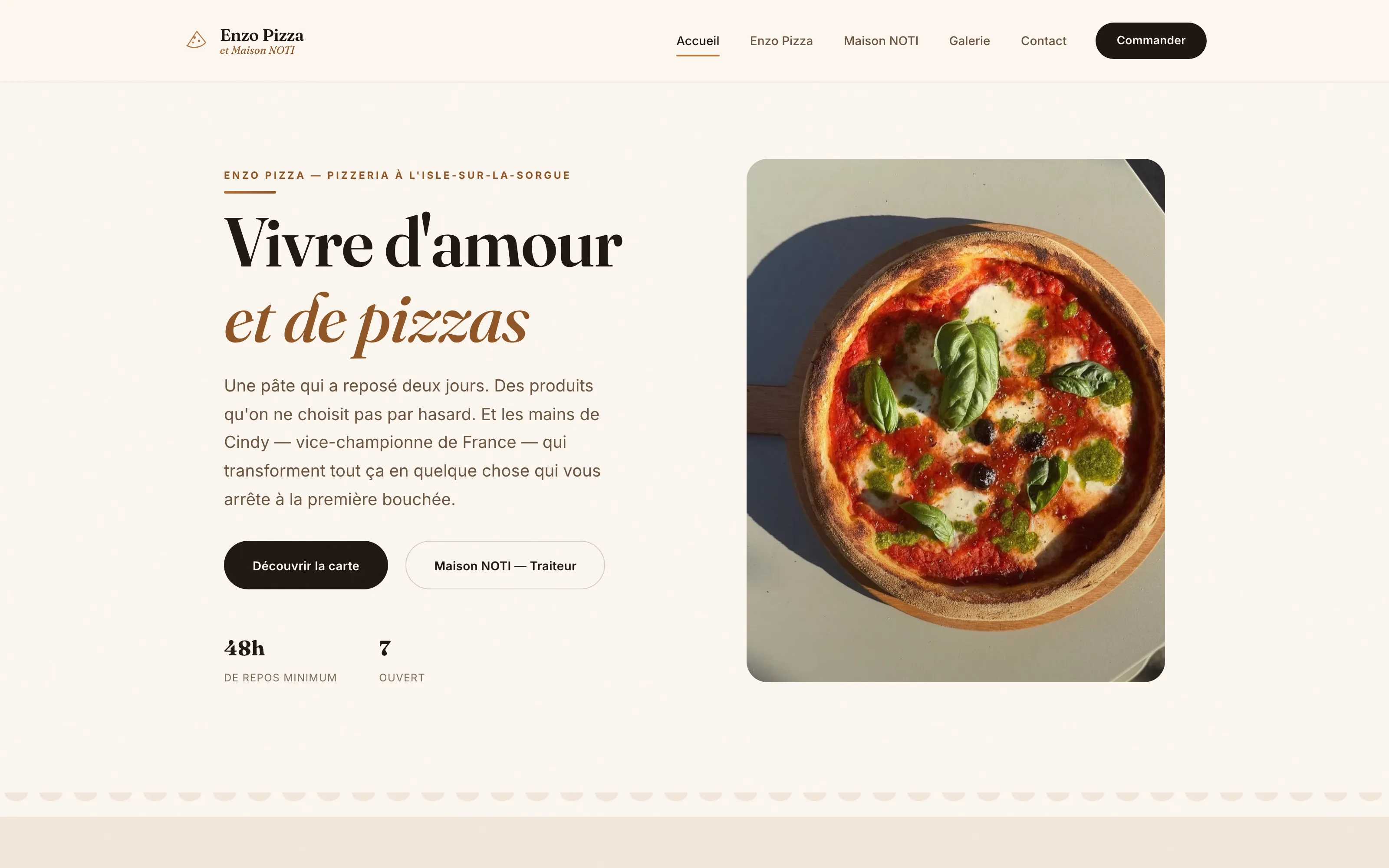 Aperçu du site Maison Noti